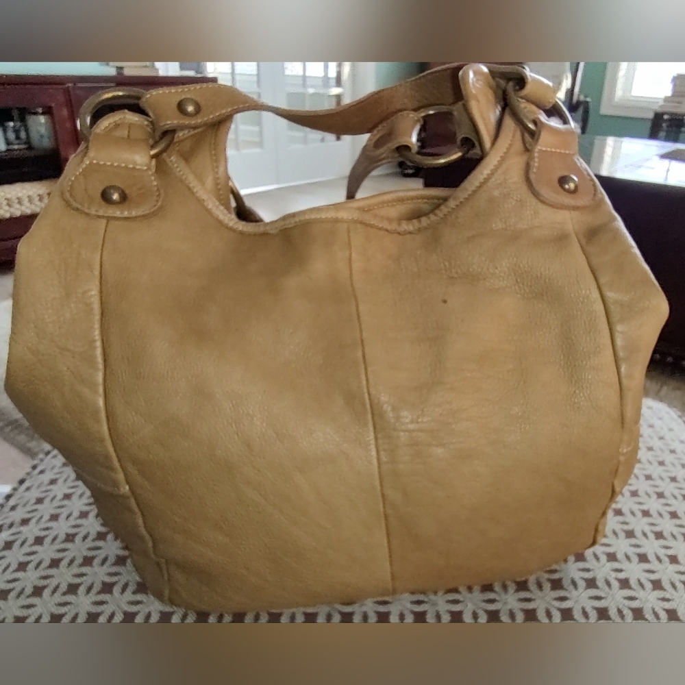 Tano Soft Leather Hobo Bag.
